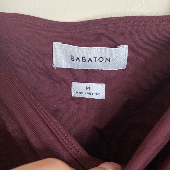 Burgundy Aritzia Contour Knit Crop Top - Picture 4 of 4